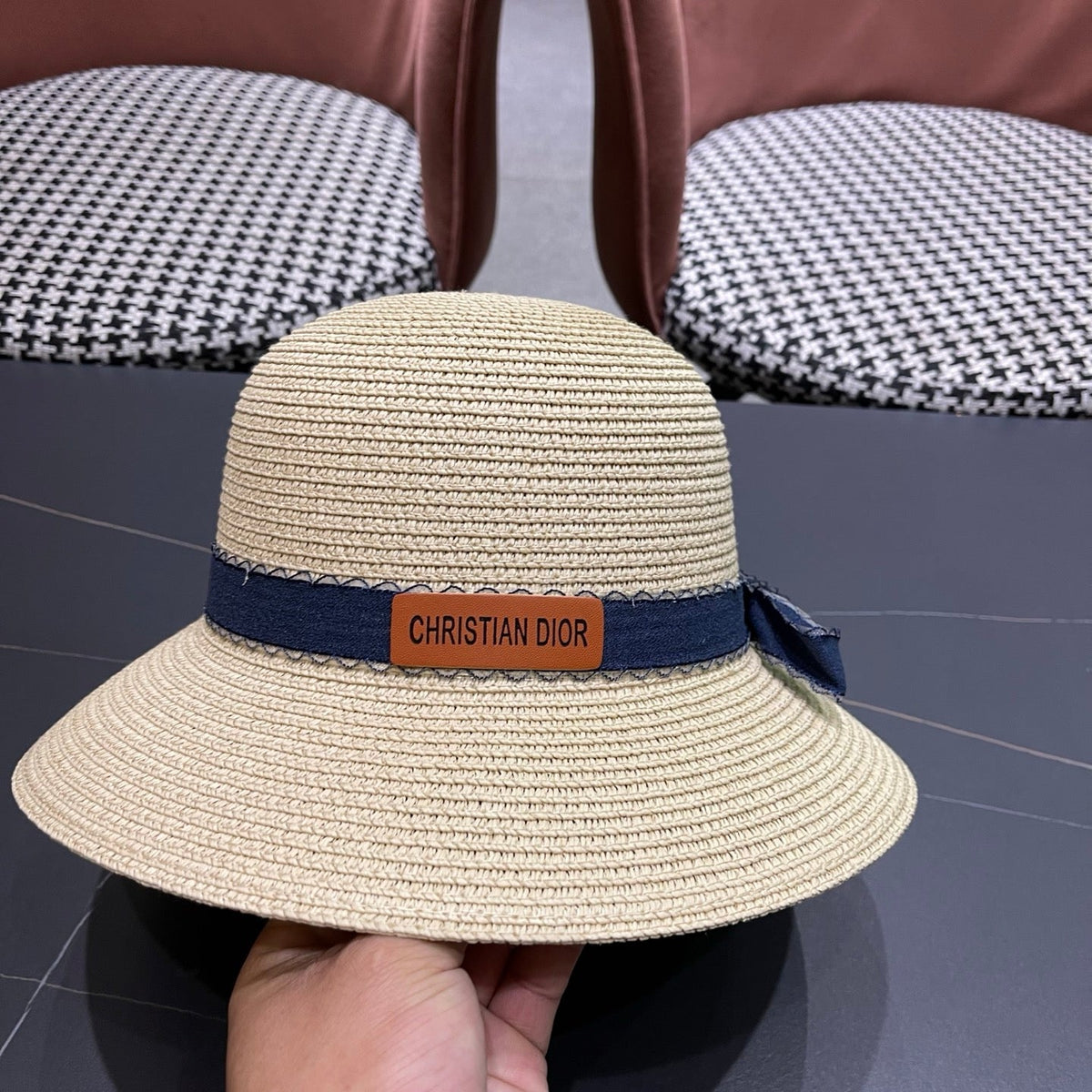 Dior Woven Bucket Hat - image 7