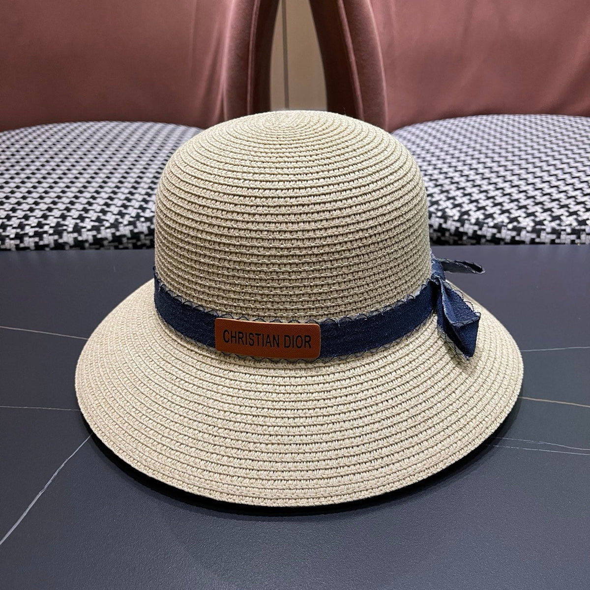 Dior Woven Bucket Hat - image 5