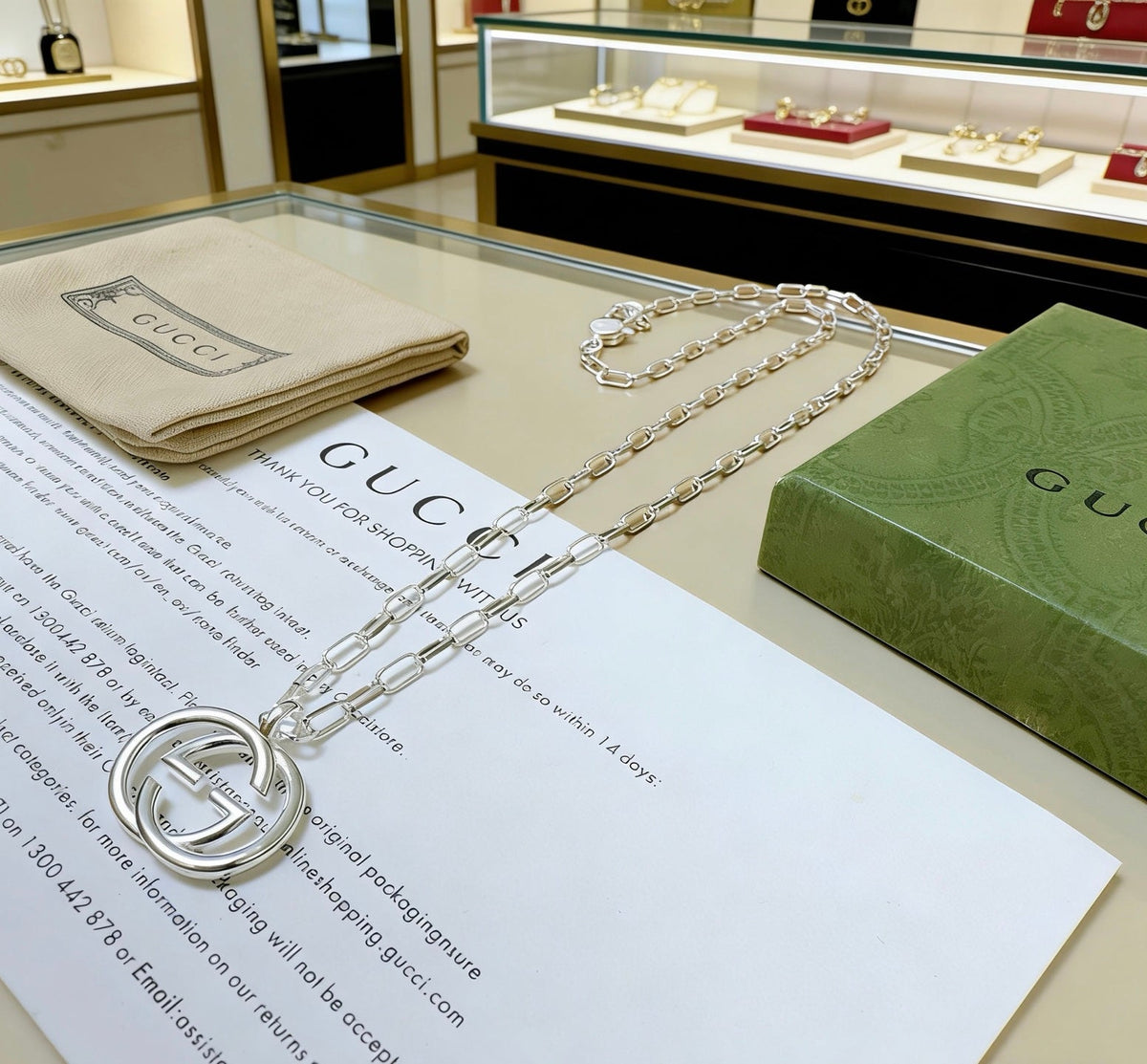Gucci Anger Forest Chain Distressed Necklace – Style 18 - image 8
