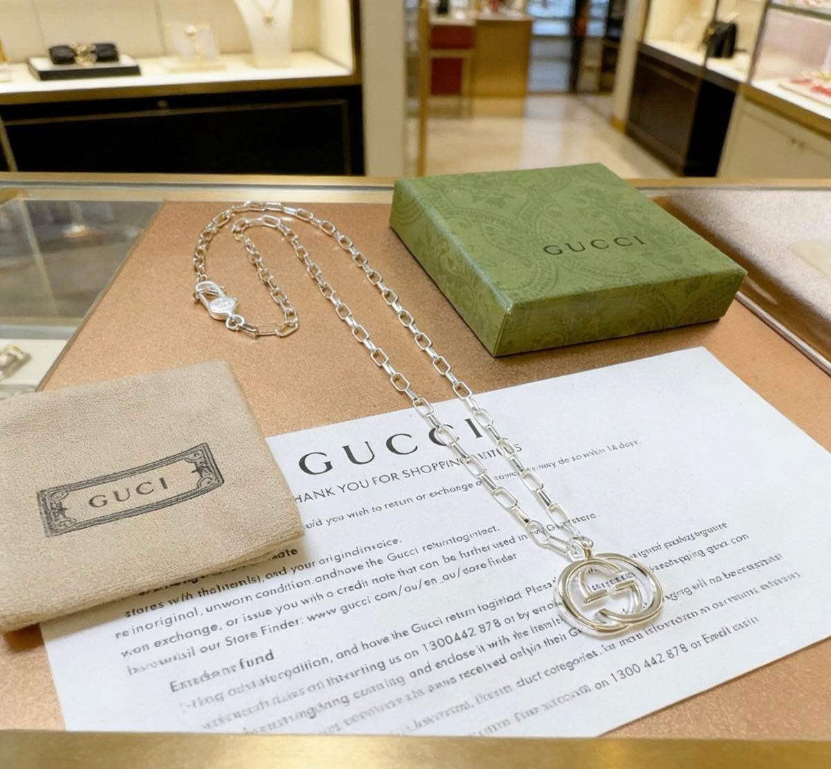 Gucci Anger Forest Chain Distressed Necklace – Style 18 - image 3