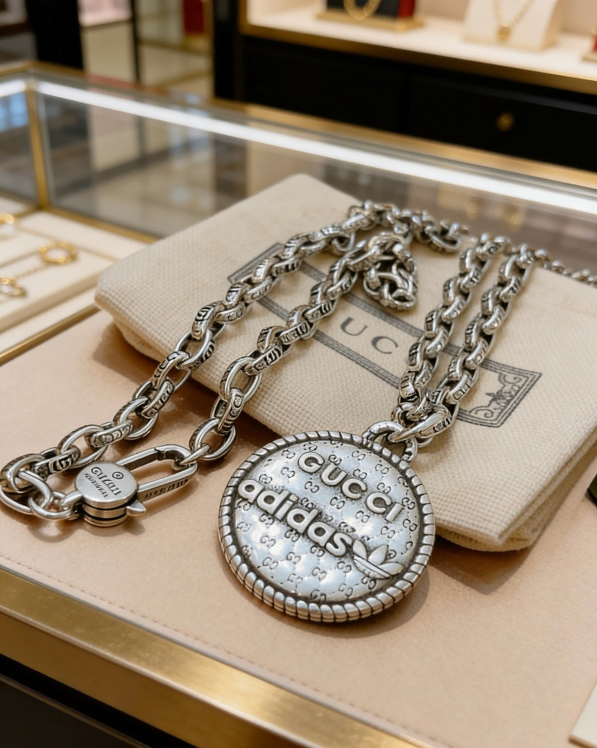 Gucci Anger Forest Chain Distressed Vintage-Inspired Necklace – Style 23 - image 4