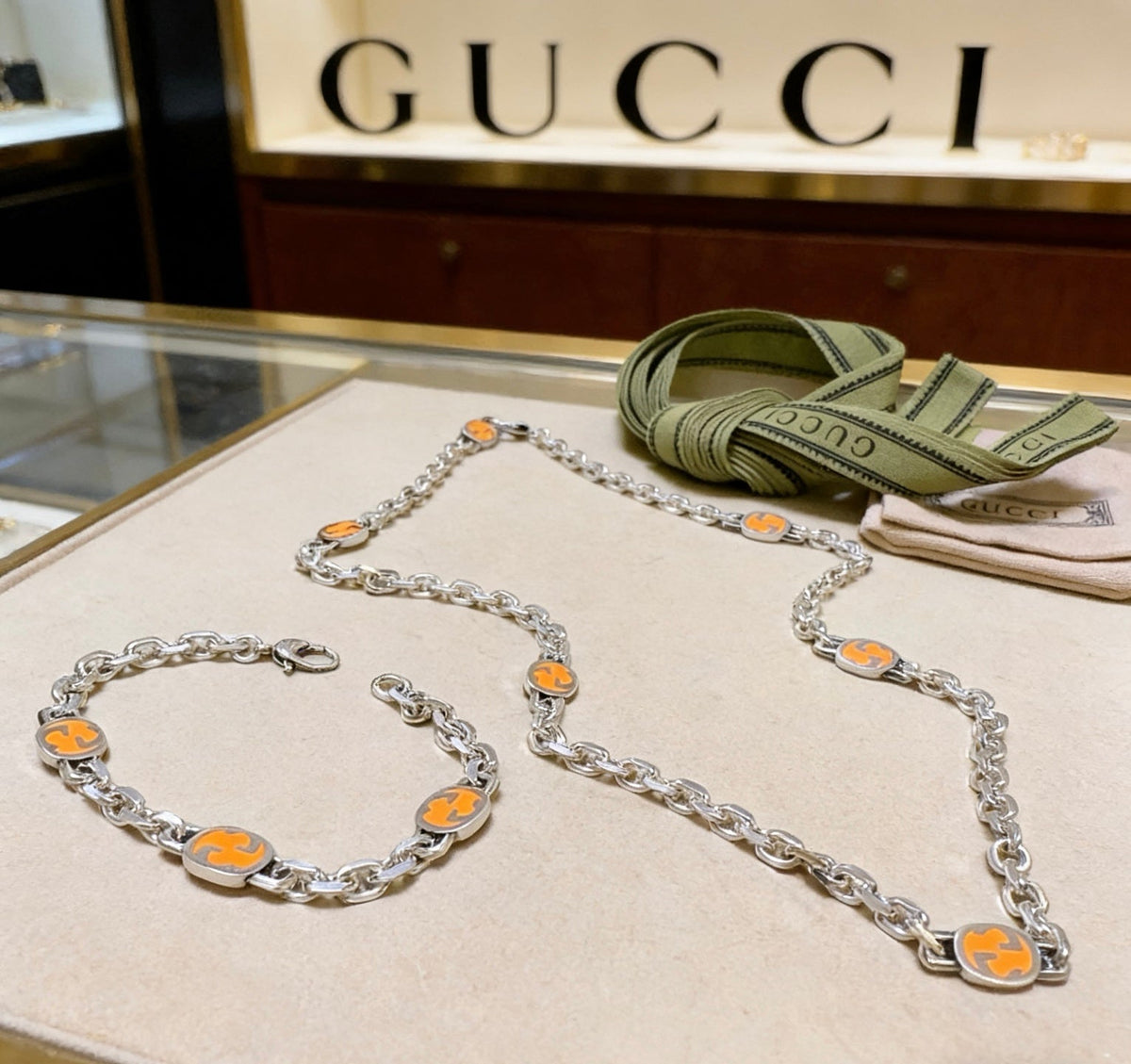 Gucci Anger Forest Distressed Vintage-Inspired Jewelry Set - image 4