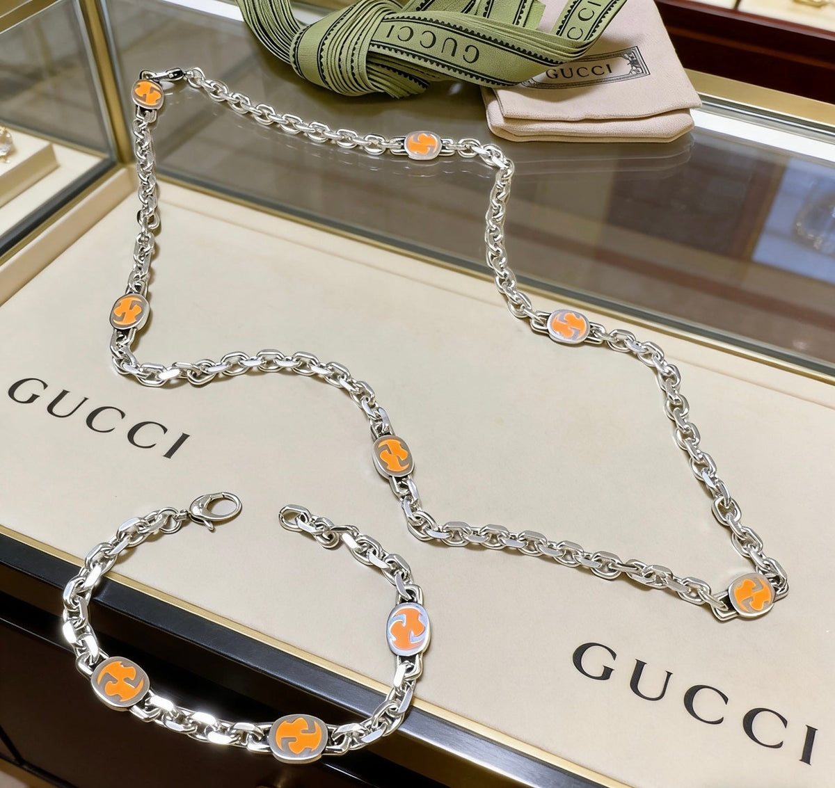 Gucci Anger Forest Distressed Vintage-Inspired Jewelry Set - image 2