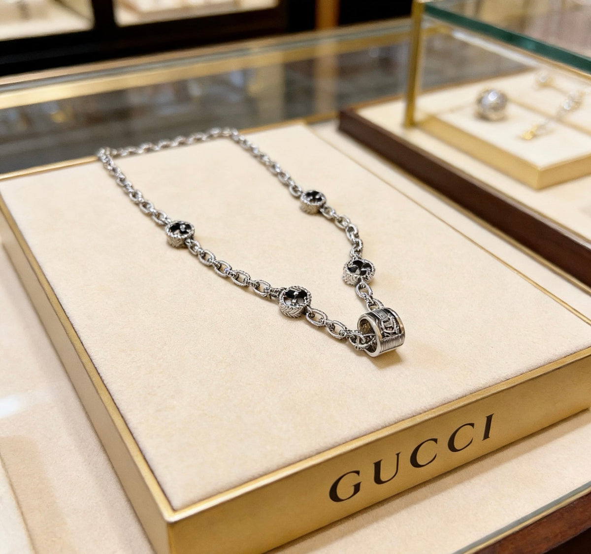Gucci Anger Forest Chain Distressed Necklace – Style 59 - image 5