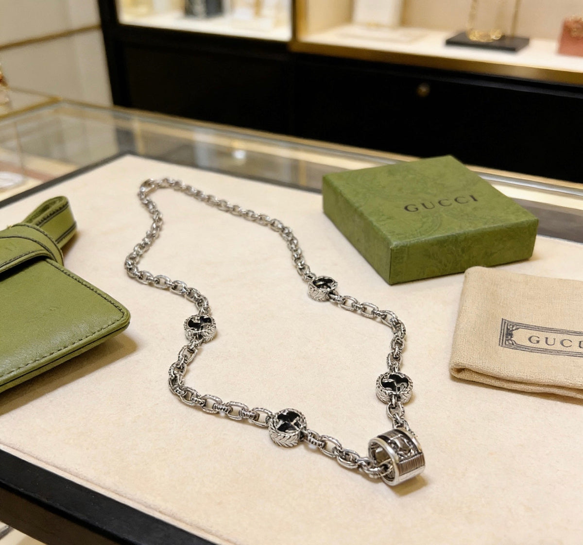 Gucci Anger Forest Chain Distressed Necklace – Style 59 - image 7