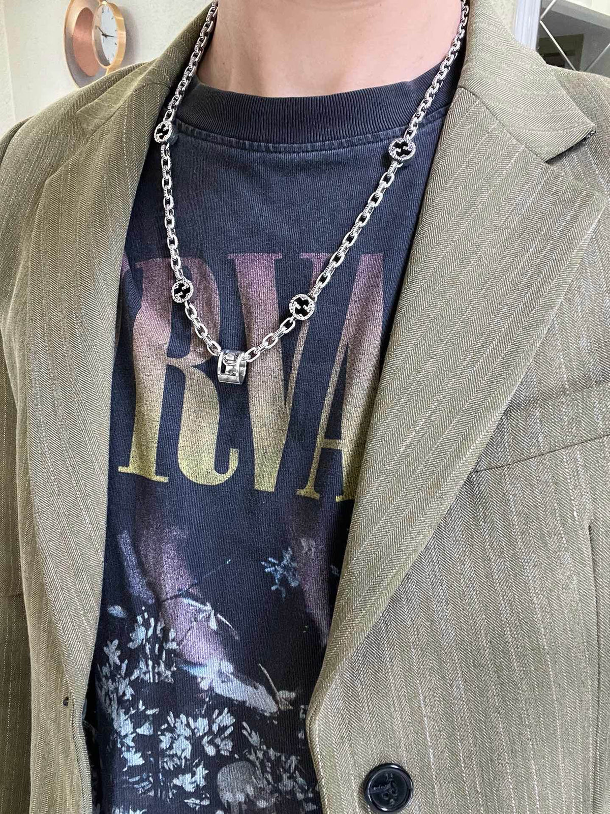 Gucci Anger Forest Chain Distressed Necklace – Style 59 - image 6