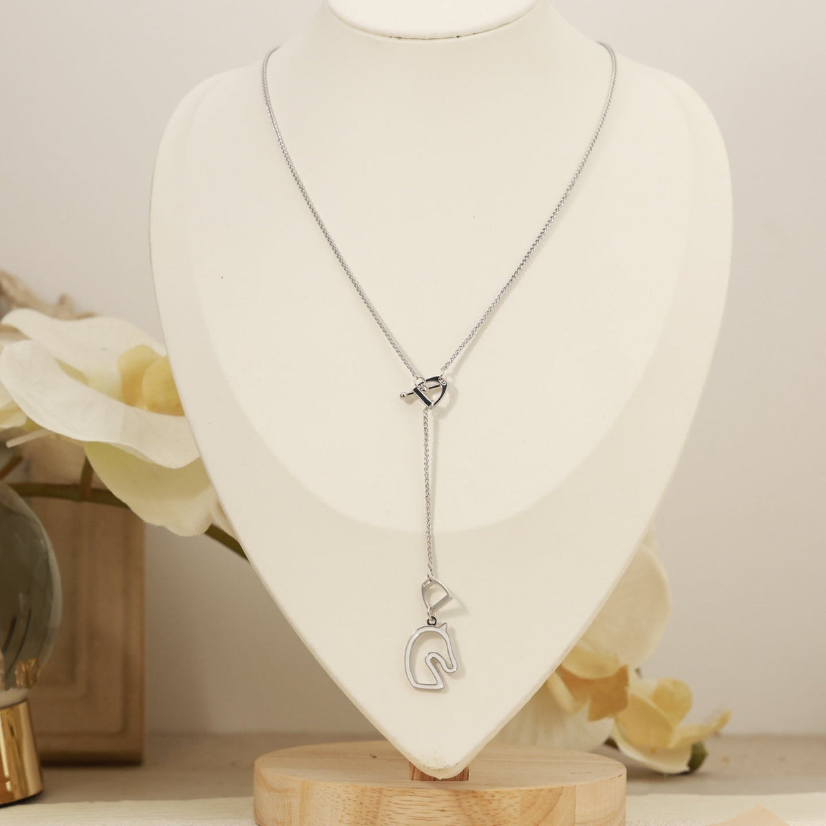 Hermès Horse Head Rose Gold-Tone Gold-Tone Necklace - image 6