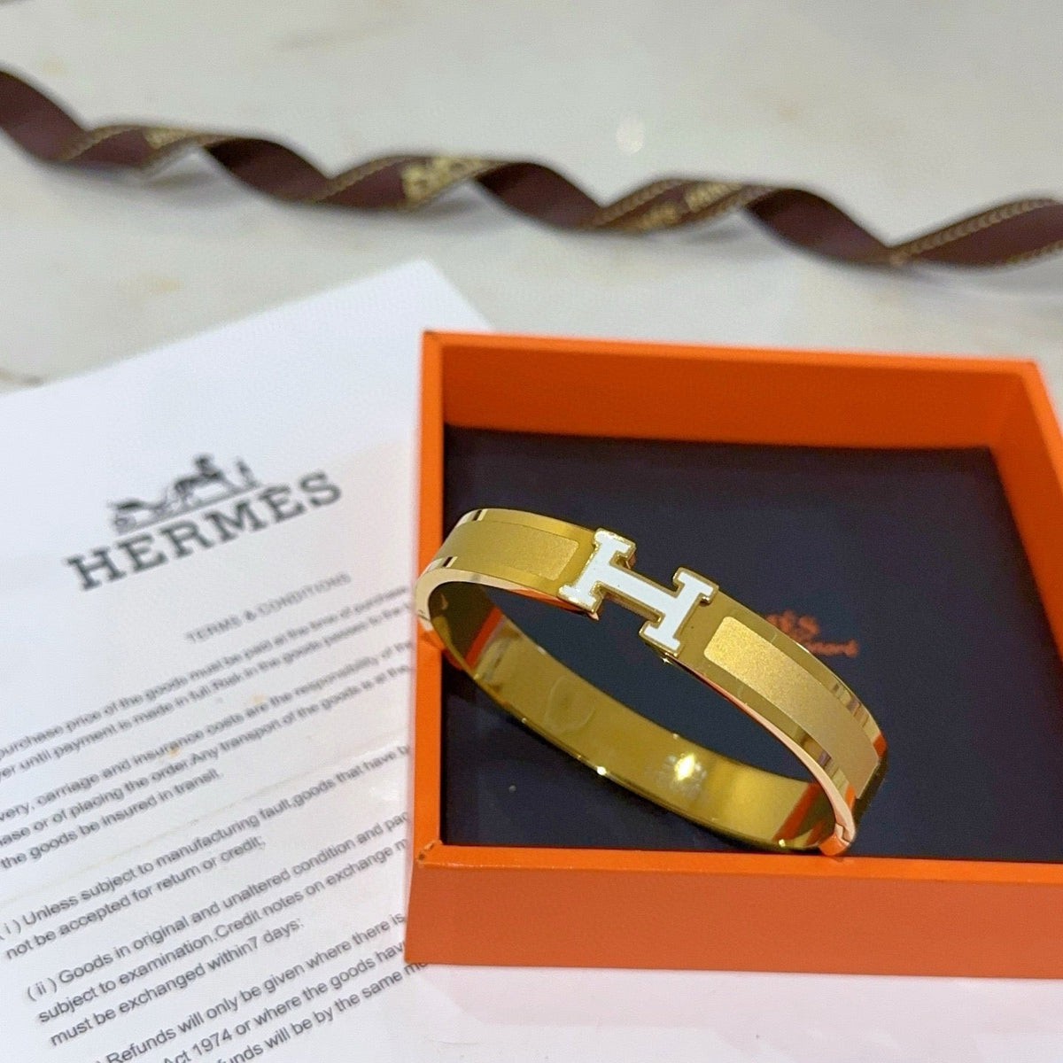 Hermès Gold-Plated Bracelet – Style 05 - image 6