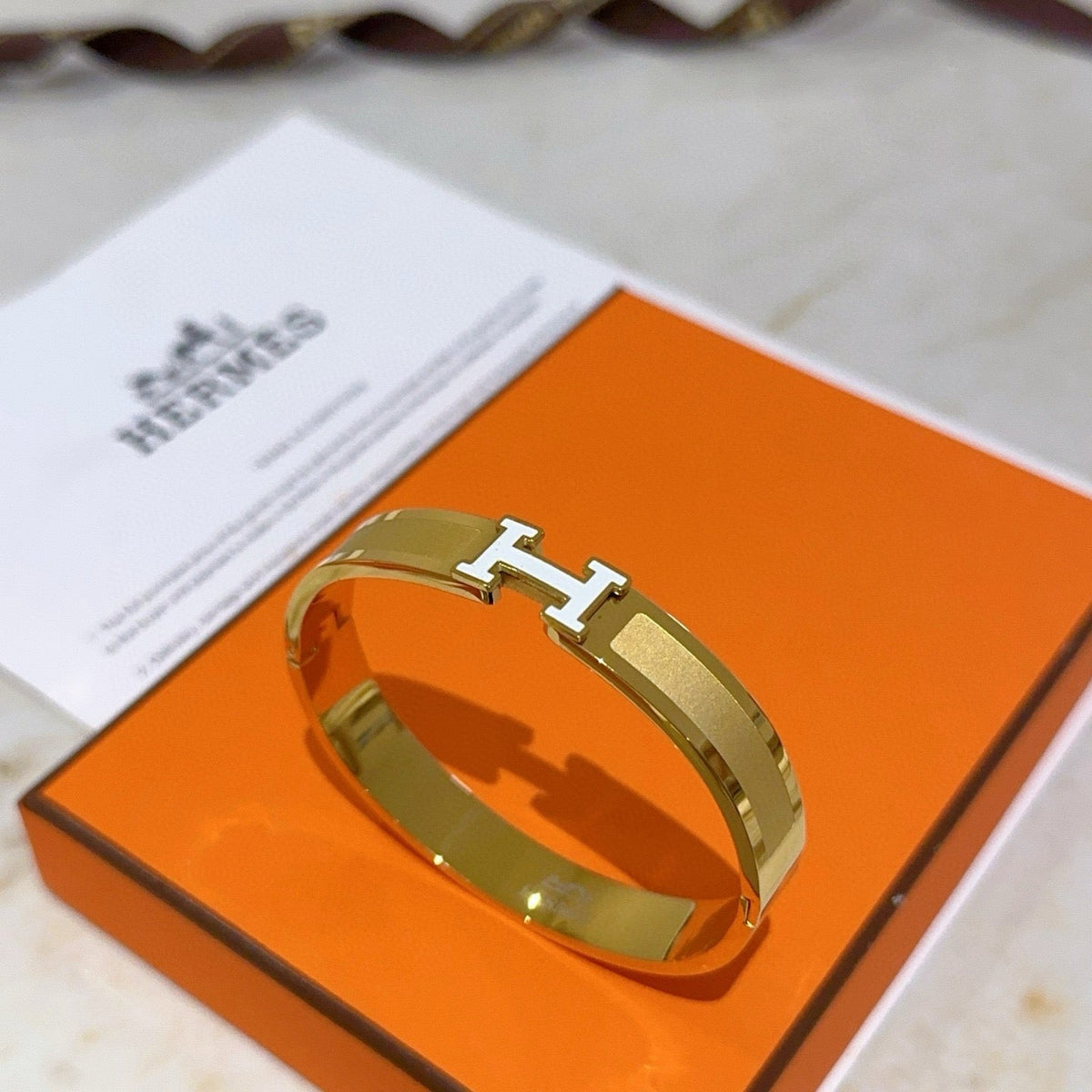 Hermès Gold-Plated Bracelet – Style 05 - image 7