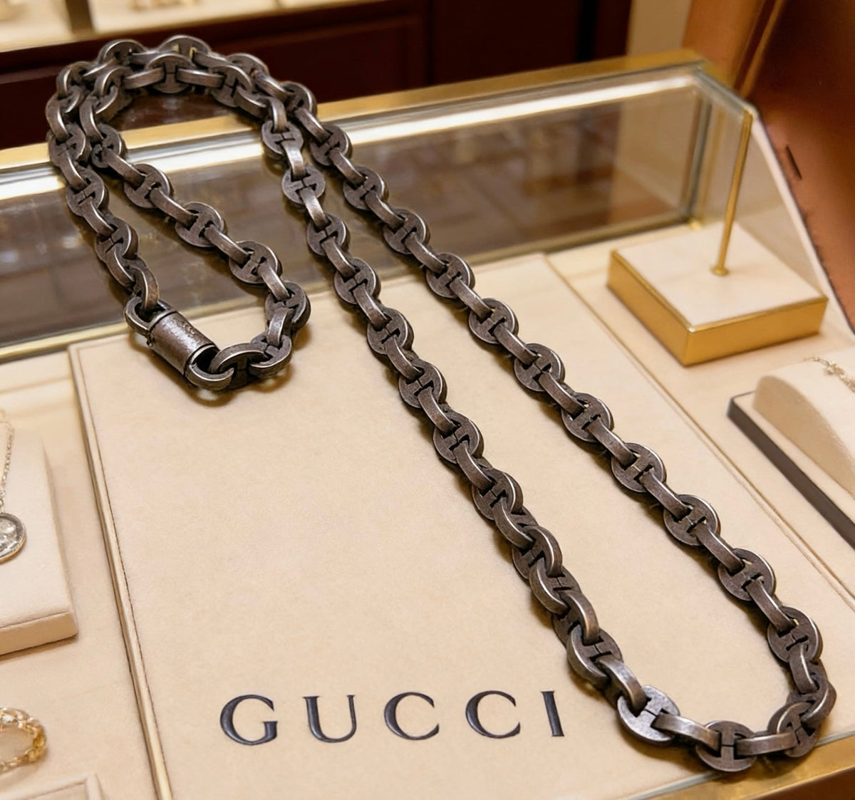 Gucci Anger Forest Chain Distressed Vintage-Inspired Necklace – Style 14 - image 4