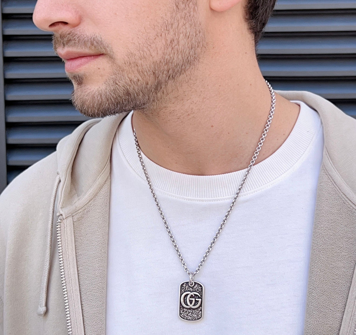 Gucci Anger Forest Chain Distressed Vintage Silver-Tone Necklace – Style 13 - image 5