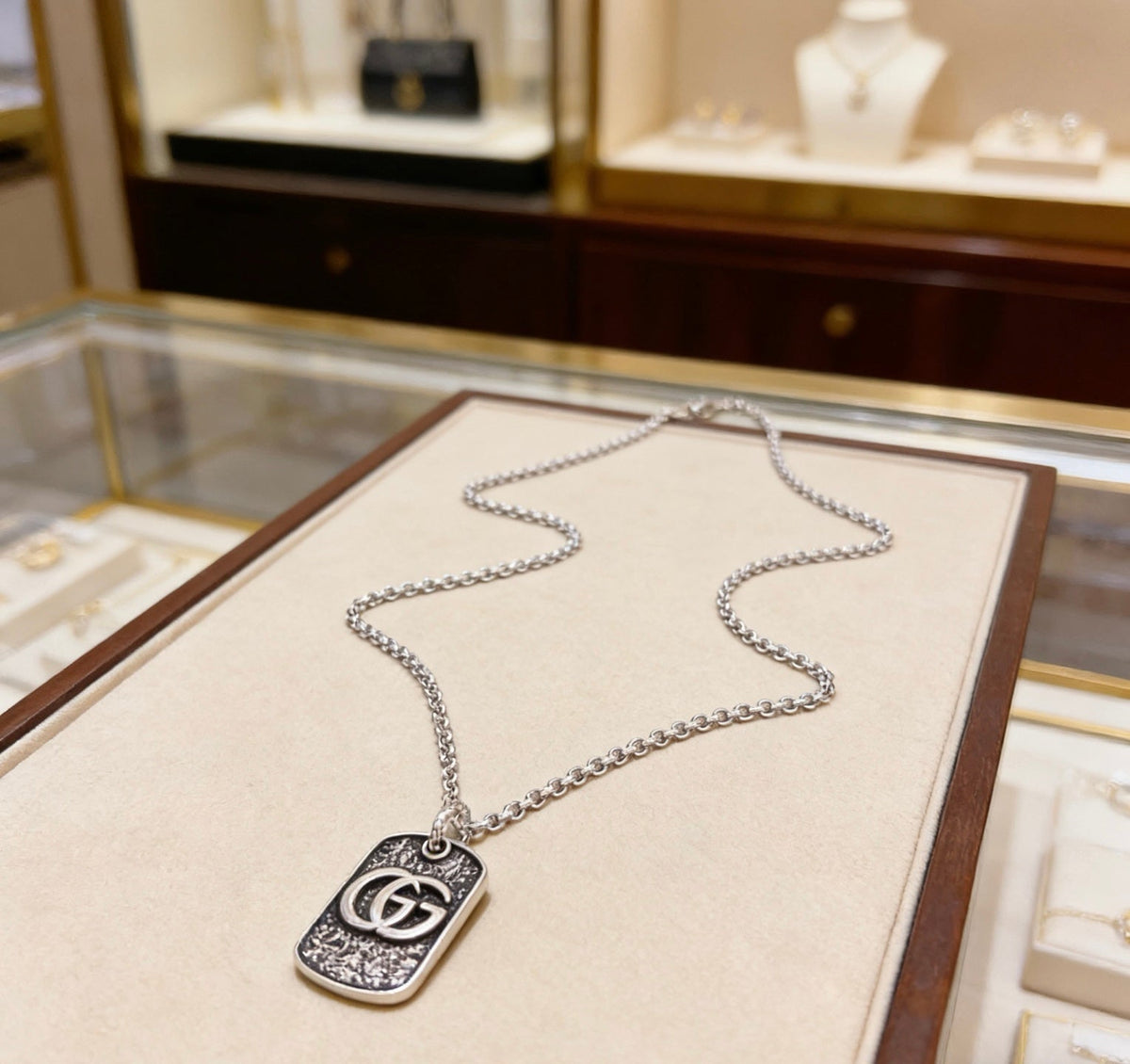 Gucci Anger Forest Chain Distressed Vintage Silver-Tone Necklace – Style 13 - image 7