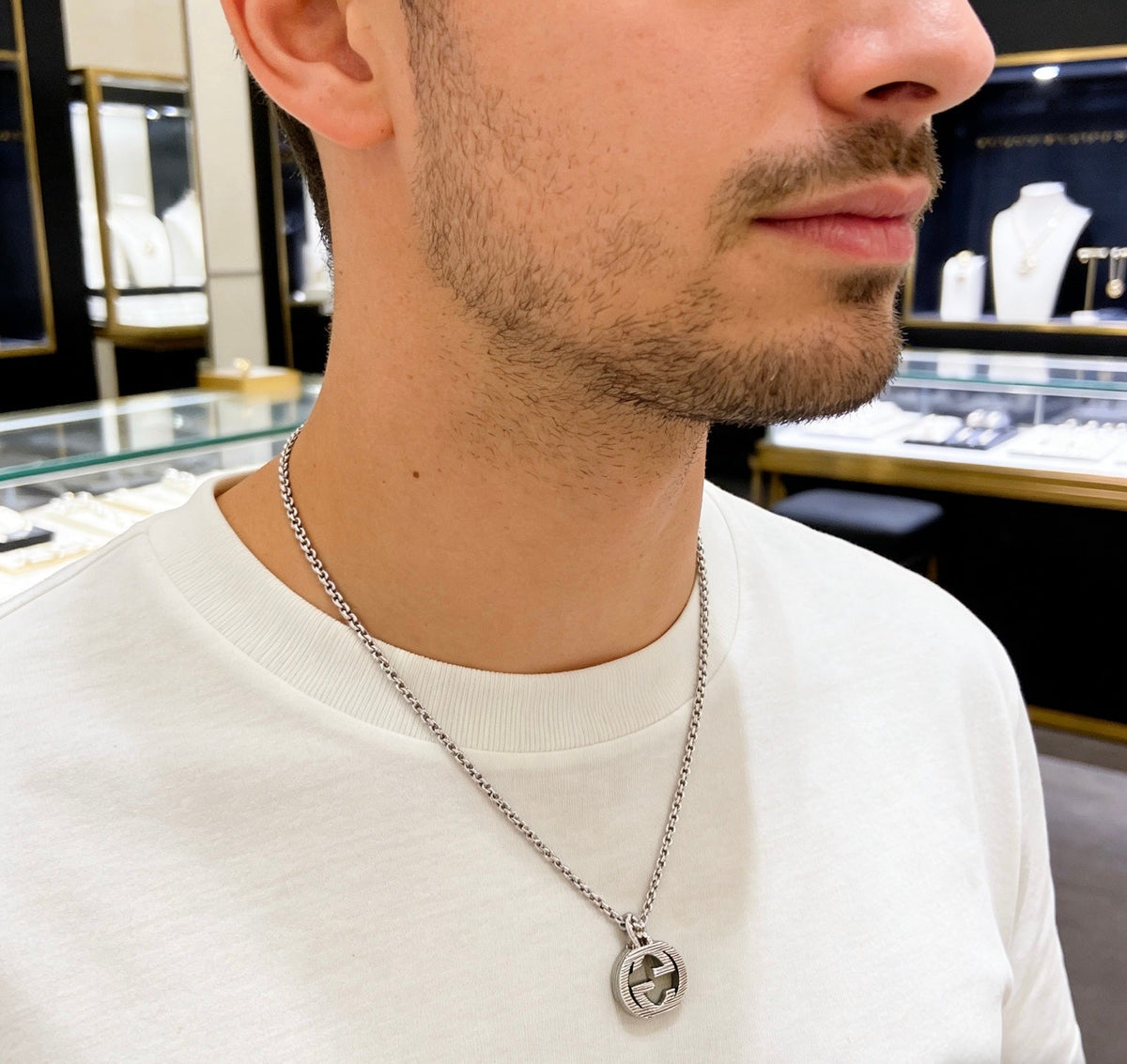 Gucci Anger Forest Chain Distressed Vintage Silver-Tone Necklace – Style 12 - image 6