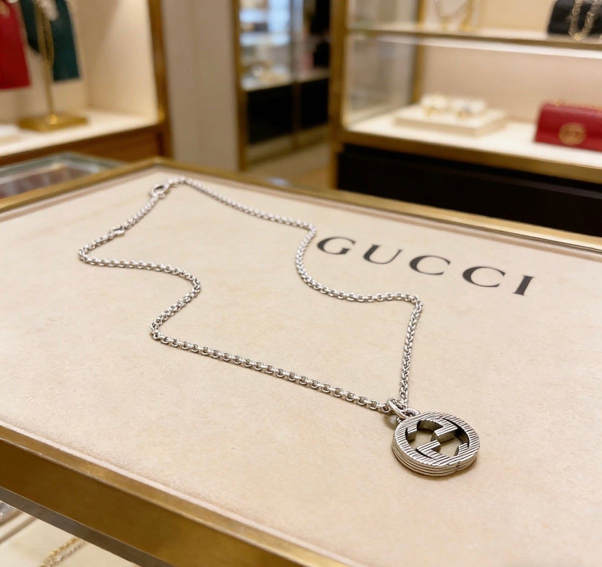 Gucci Anger Forest Chain Distressed Vintage Silver-Tone Necklace – Style 12 - image 4