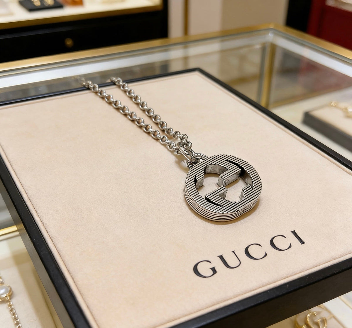 Gucci Anger Forest Chain Distressed Vintage Silver-Tone Necklace – Style 12 - image 8