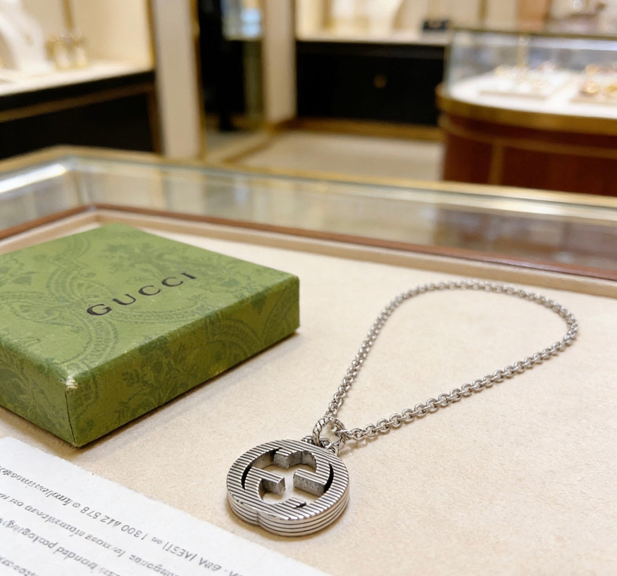 Gucci Anger Forest Chain Distressed Vintage Silver-Tone Necklace – Style 12 - image 5