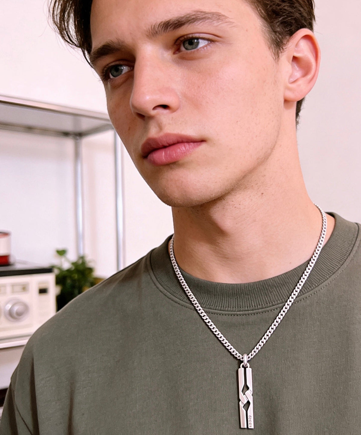 Gucci Anger Forest Chain Distressed Vintage Silver-Tone Necklace – Style 11 - image 3