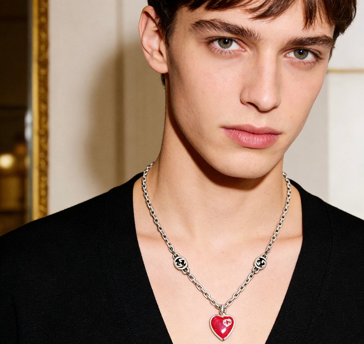 Gucci Anger Forest Chain Distressed Vintage Silver-Tone Necklace – Style 10 - image 3