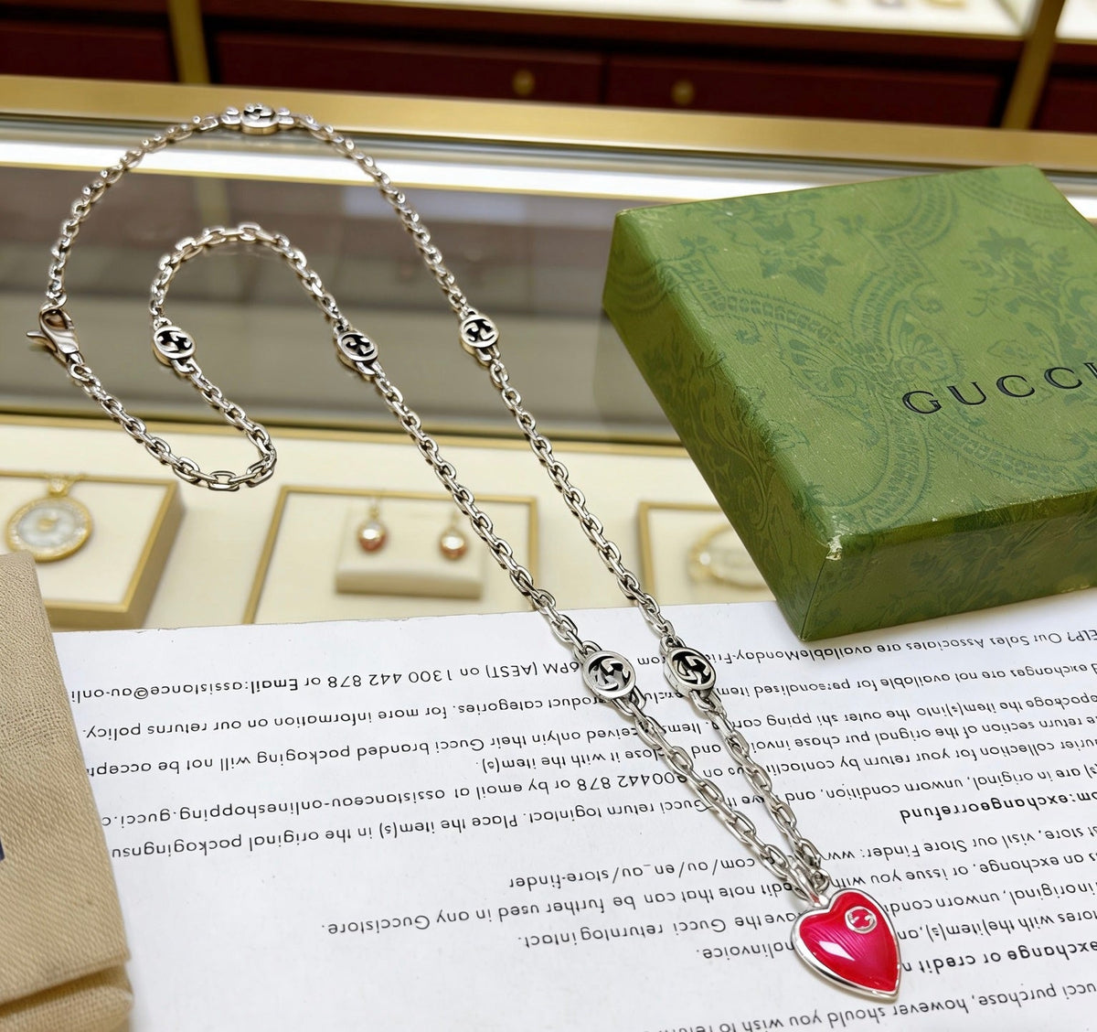 Gucci Anger Forest Chain Distressed Vintage Silver-Tone Necklace – Style 10 - image 5