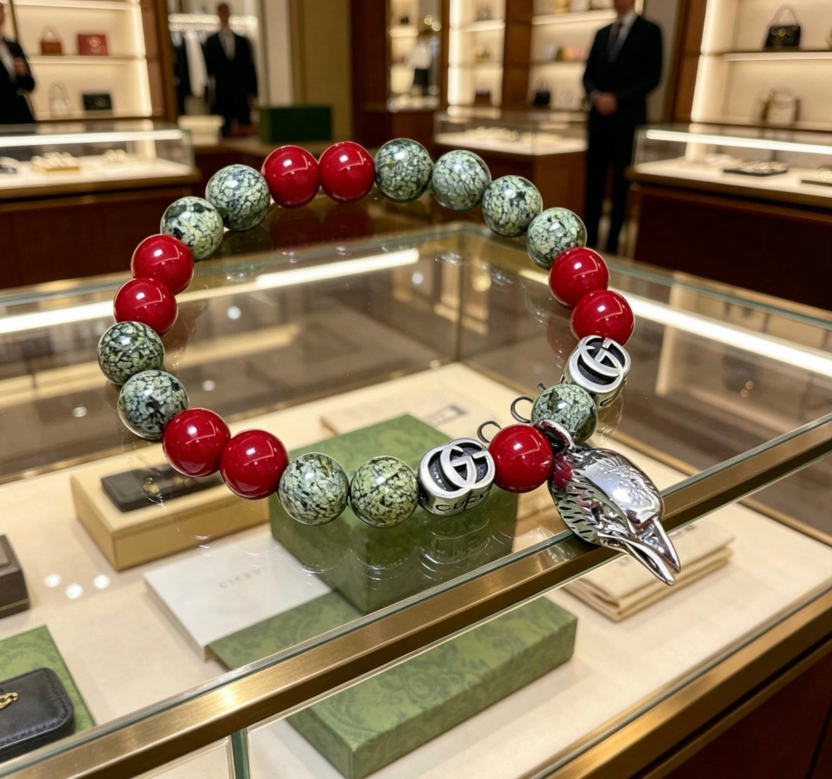 Gucci Anger Forest Crystal Distressed Unisex Bracelet – Style 08 - image 9