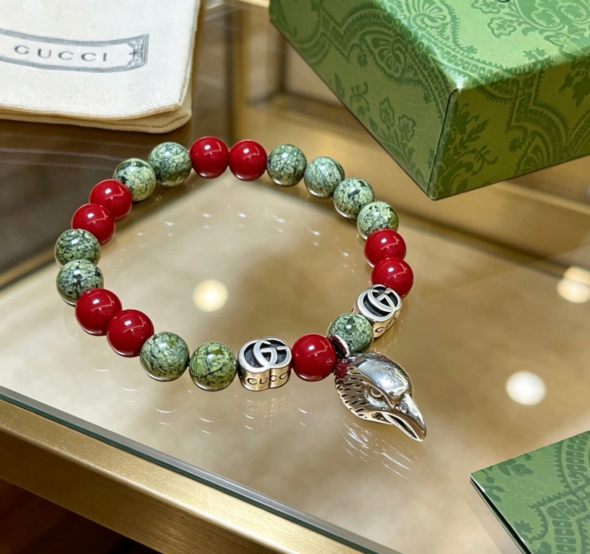 Gucci Anger Forest Crystal Distressed Unisex Bracelet – Style 08 - image 7