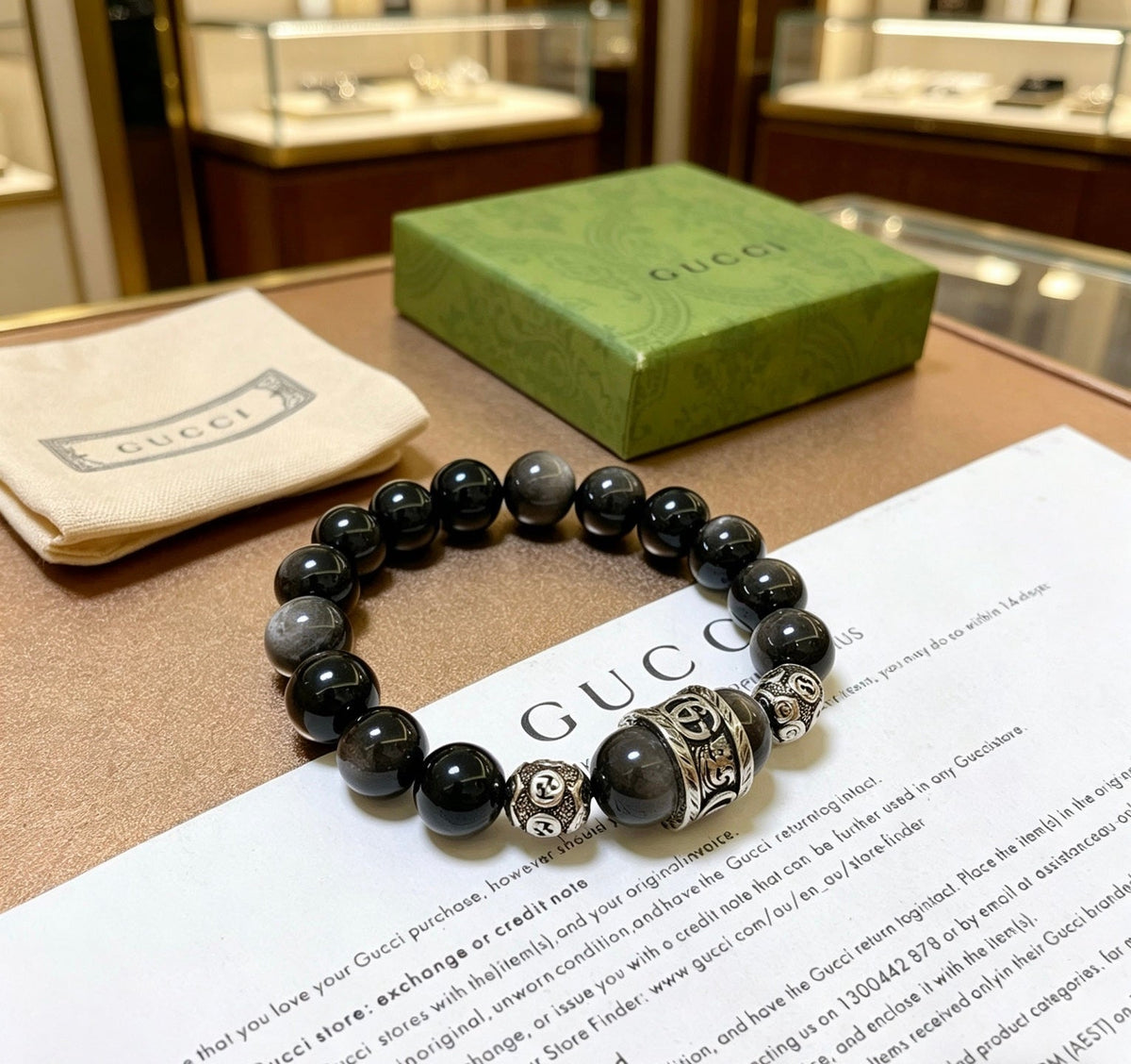 Gucci Distressed Vintage-Inspired Bracelet – Style 03 - image 9