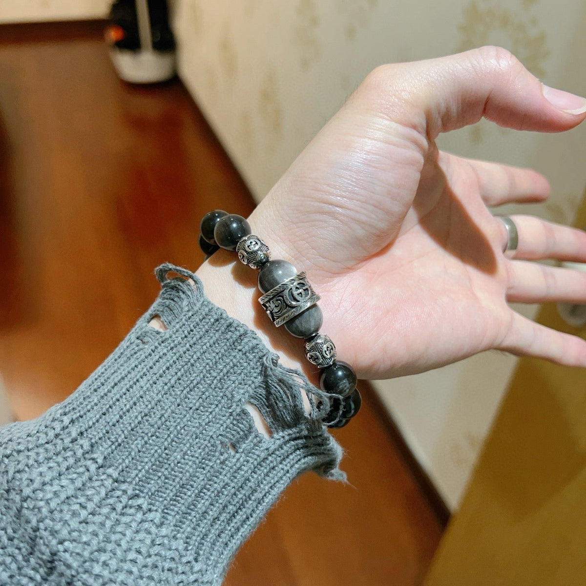 Gucci Distressed Vintage-Inspired Bracelet – Style 03 - image 4