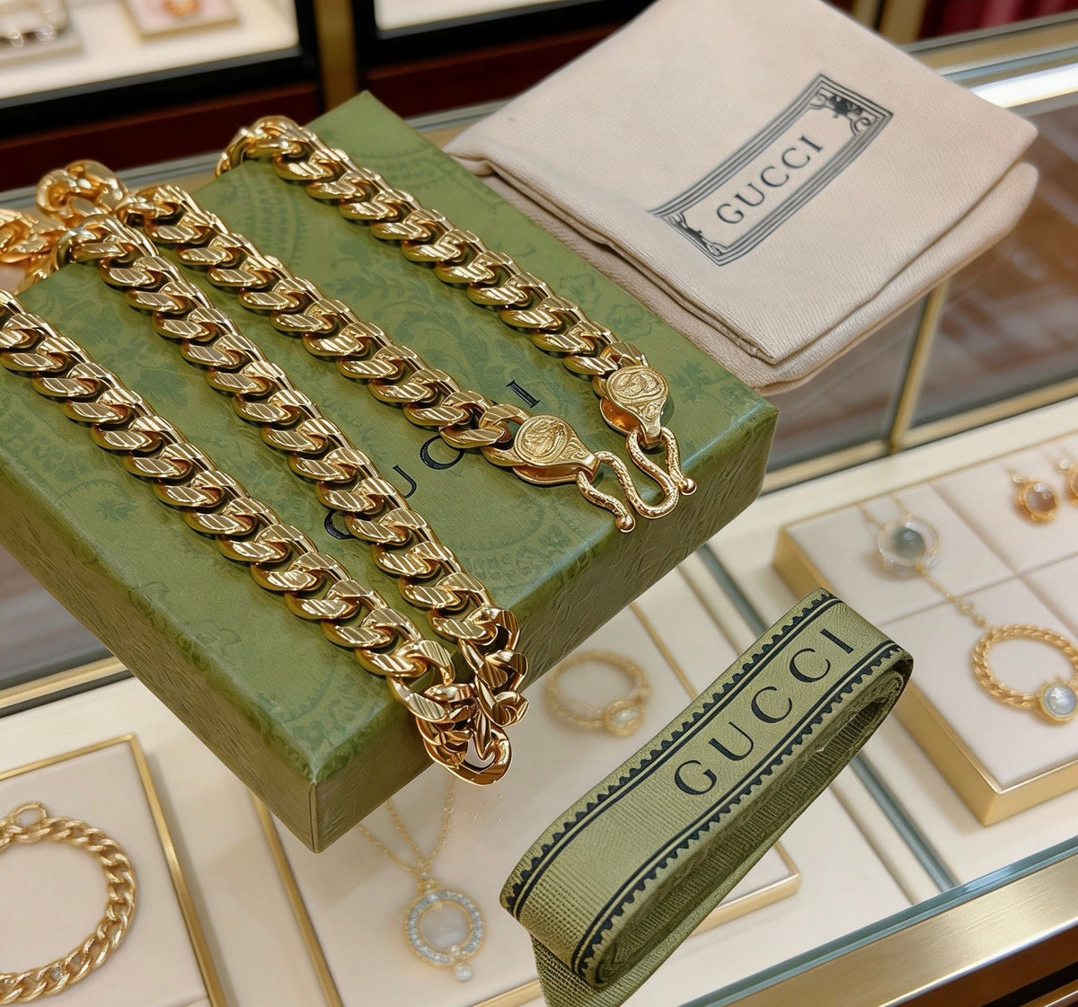 Gucci Anger Forest Chain Distressed Necklace – Style 68 - image 8