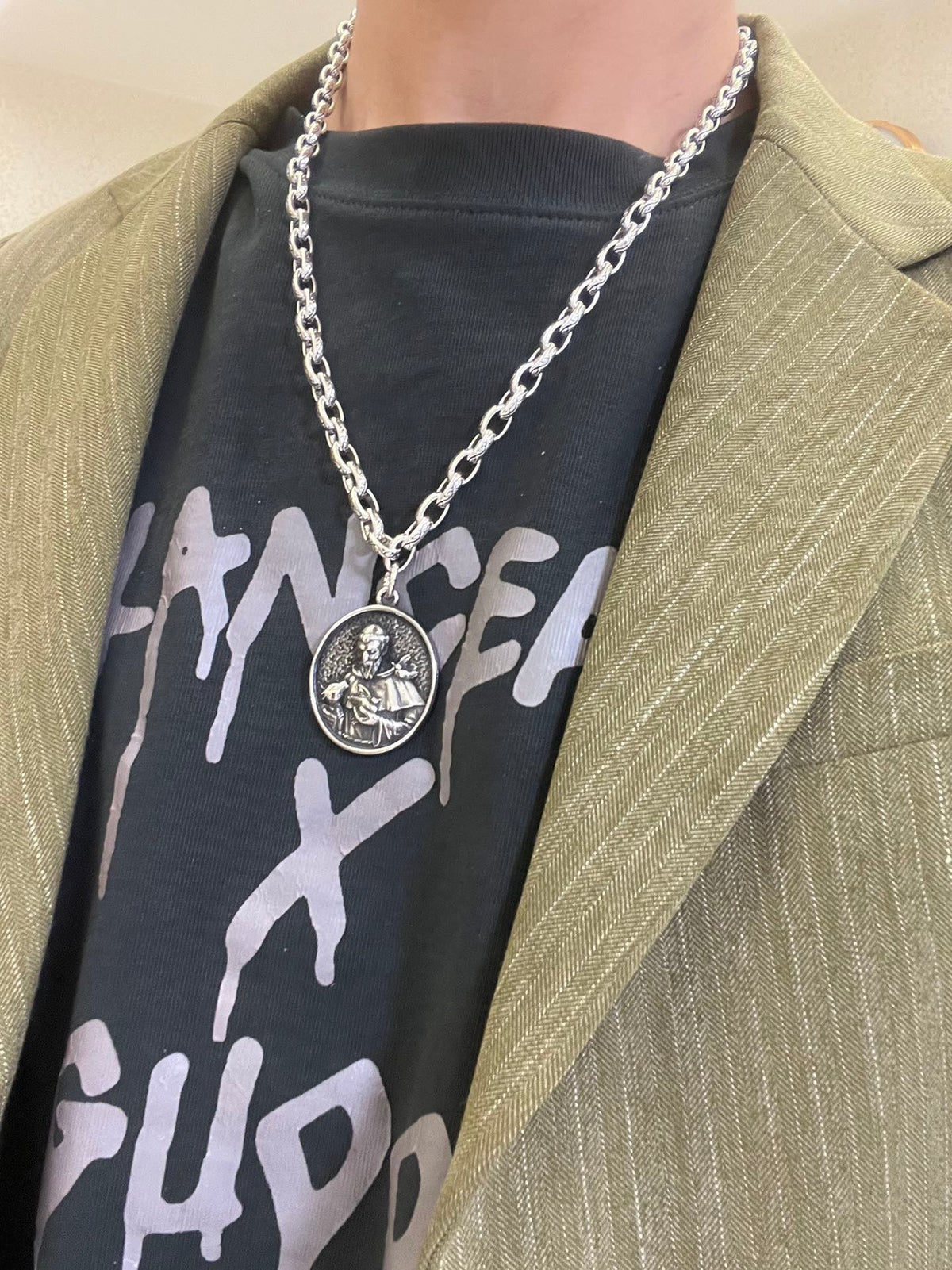 Gucci Anger Forest Chain Distressed Necklace – Style 67 - image 7