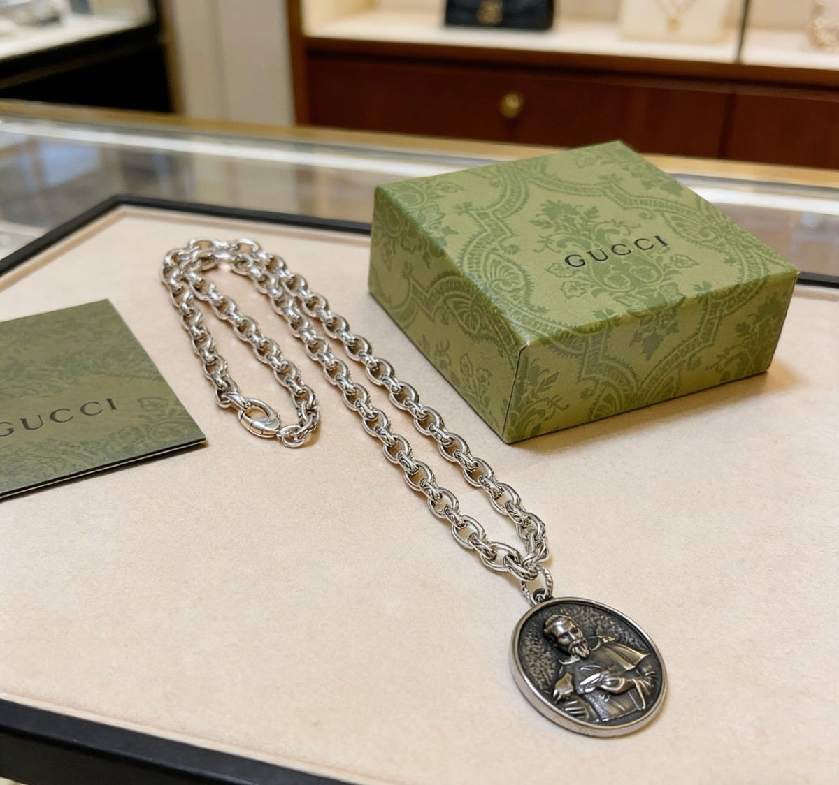 Gucci Anger Forest Chain Distressed Necklace – Style 67 - image 2