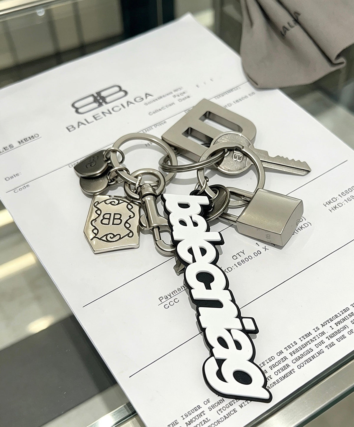 Balenciaga Distressed Keychain – Style 21 - image 2