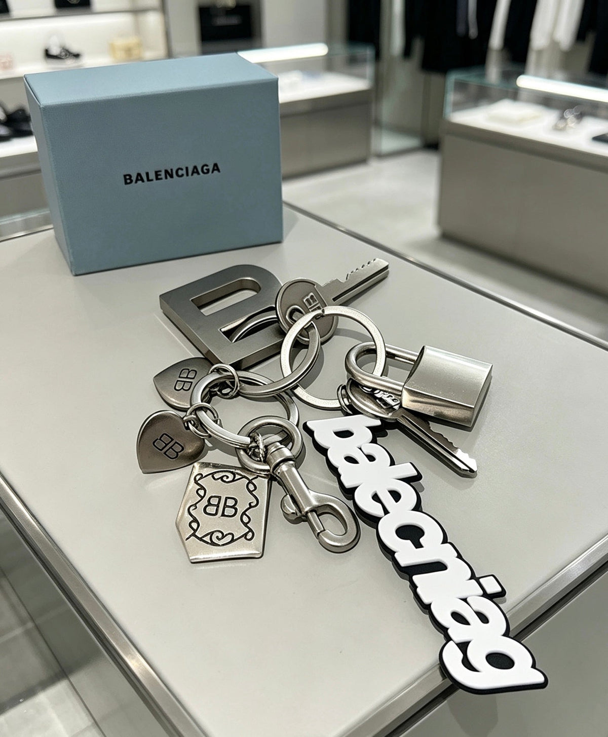 Balenciaga Distressed Keychain – Style 21 - image 4