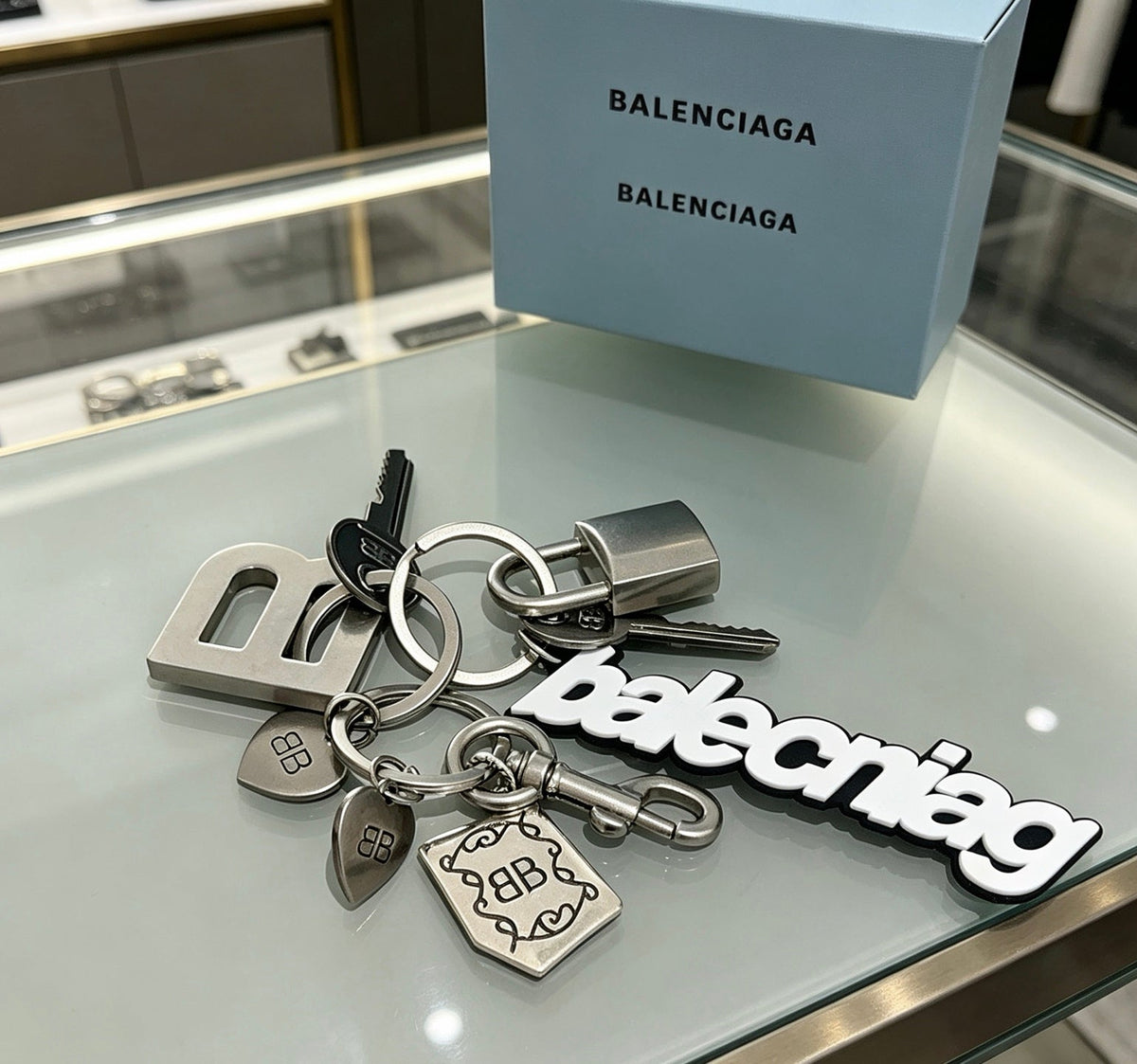 Balenciaga Distressed Keychain – Style 21 - image 3