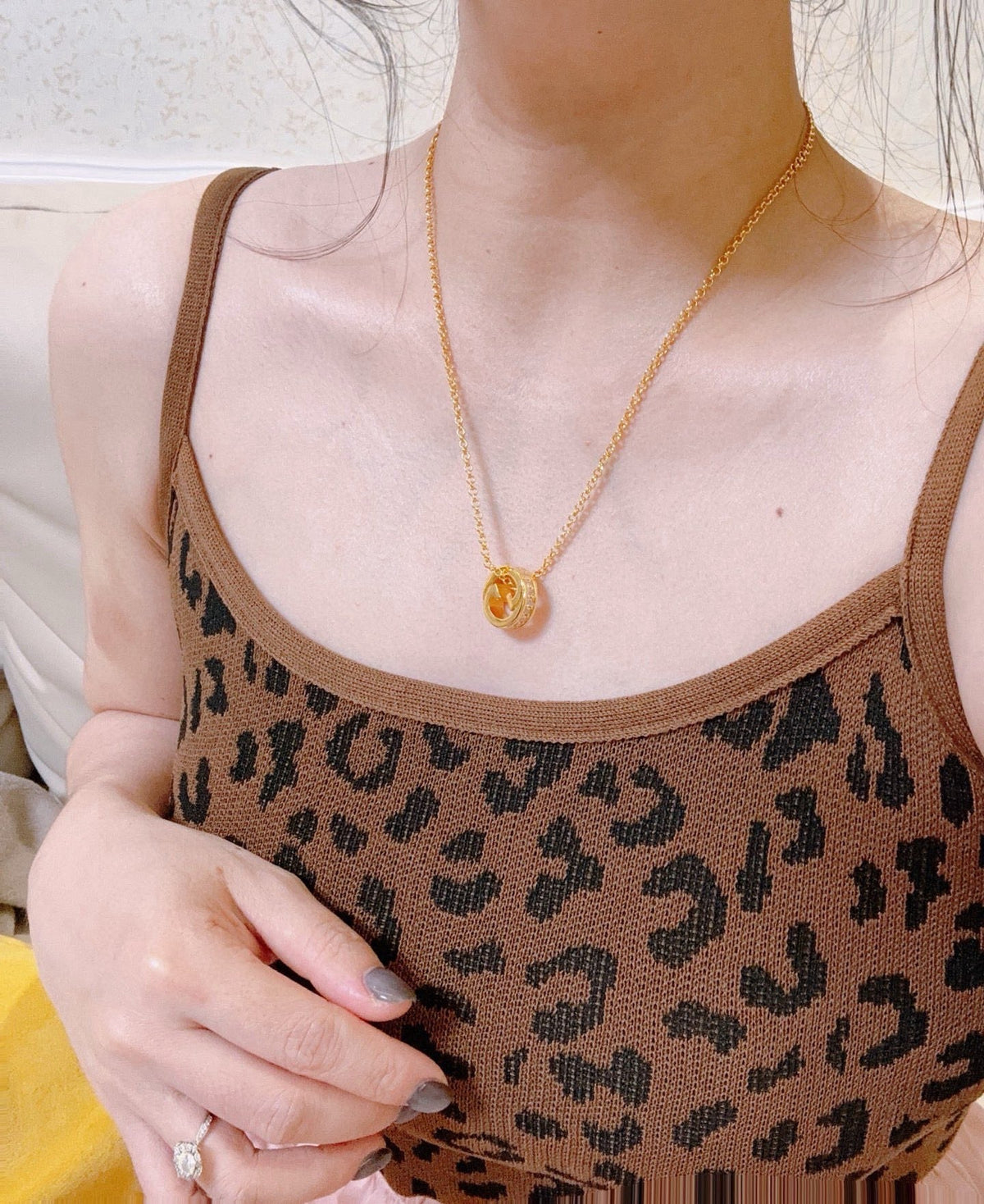 Gucci Anger Forest Crystal Chain Distressed Necklace - image 9