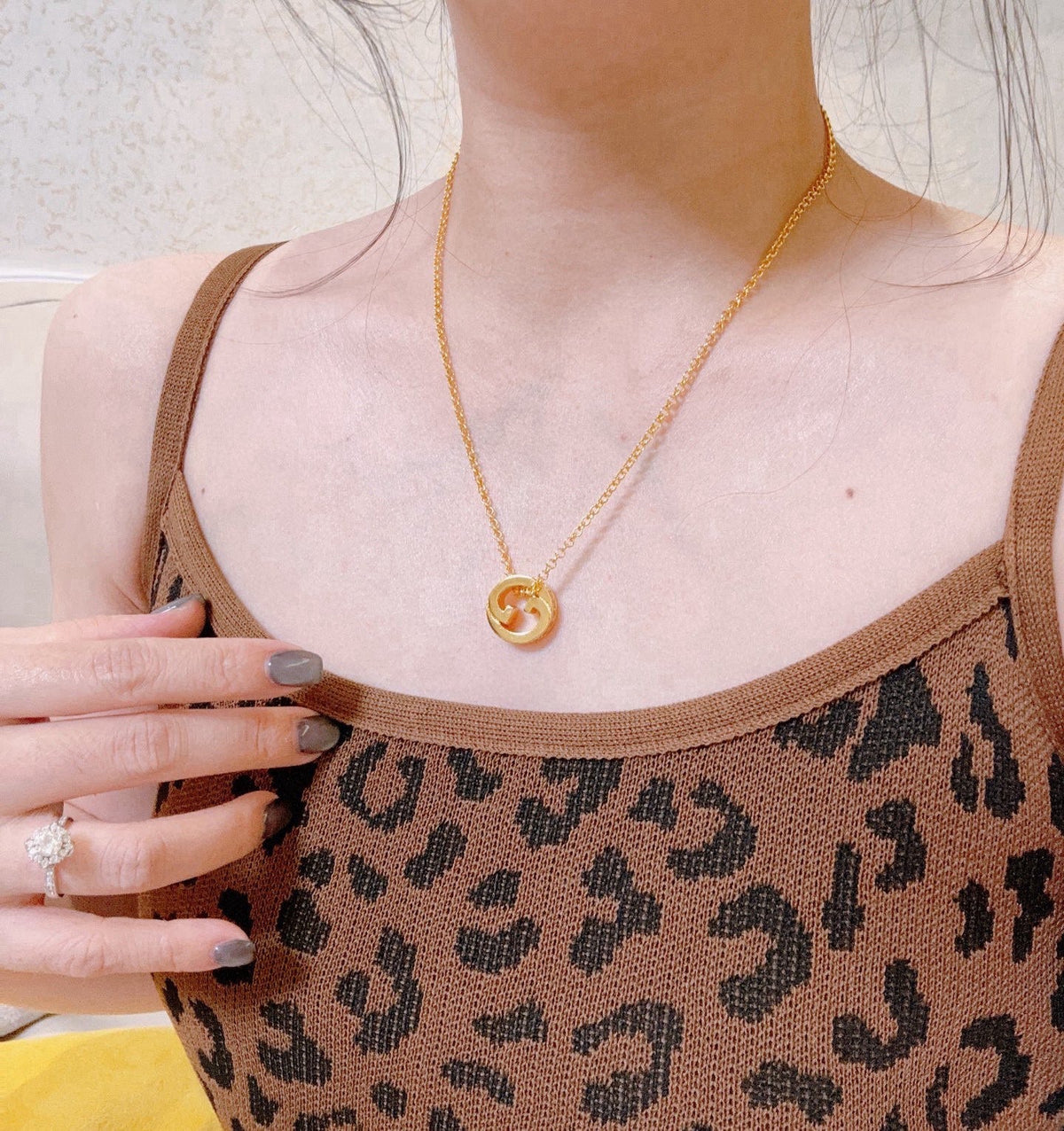Gucci Anger Forest Crystal Chain Distressed Necklace - image 3