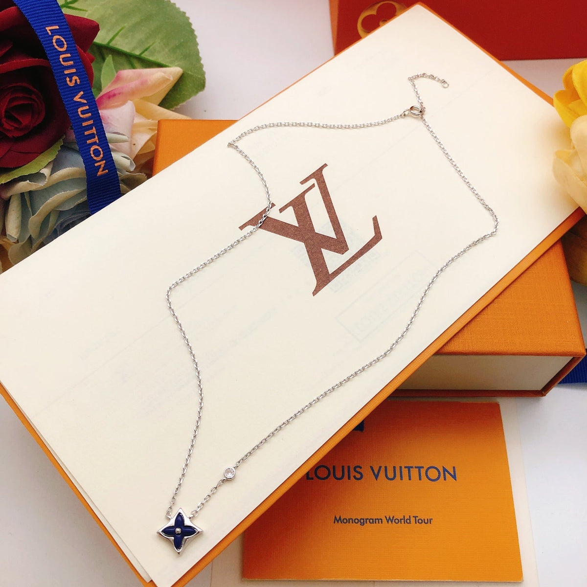 Louis Vuitton Blue Necklace – Style 05 - image 7