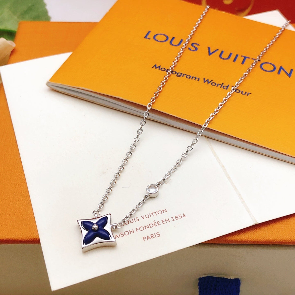 Louis Vuitton Blue Necklace – Style 05 - image 1