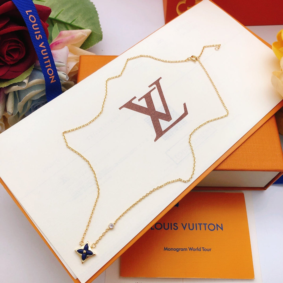 Louis Vuitton Blue Necklace – Style 04 - image 7