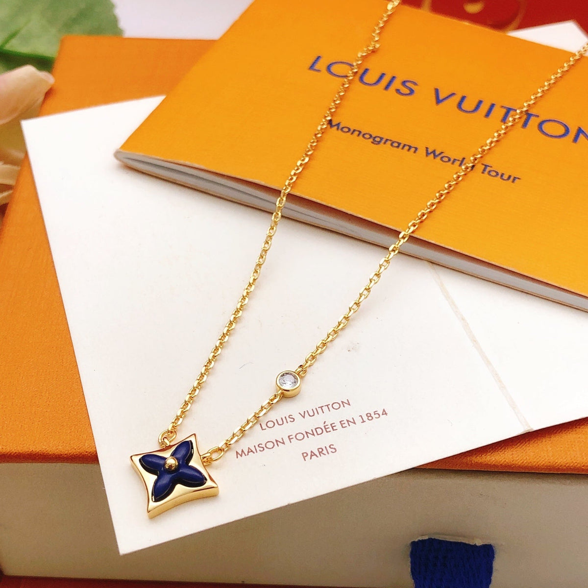 Louis Vuitton Blue Necklace – Style 04 - image 1