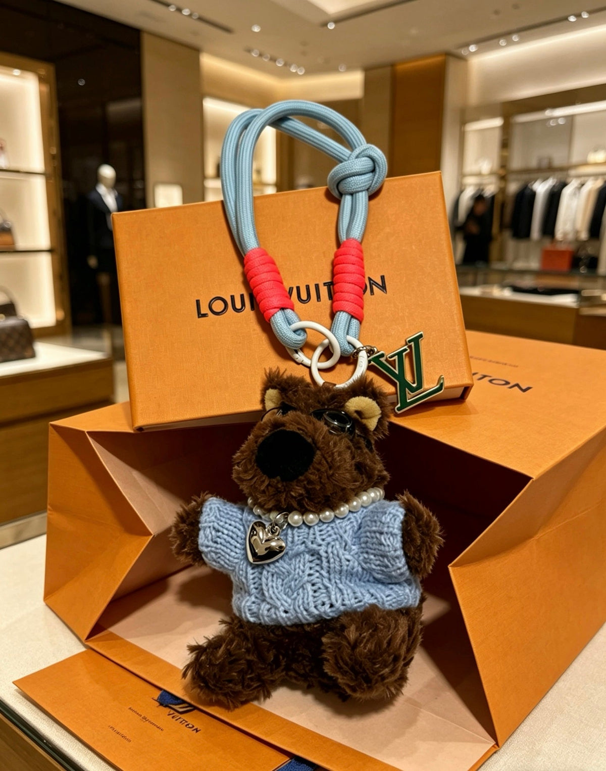 Louis Vuitton Anger Forest Bag Charm / Keychain – Style 42 - image 4