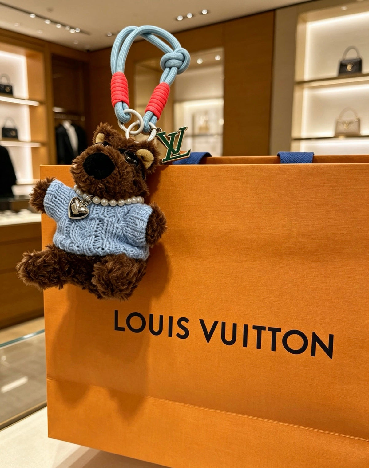 Louis Vuitton Anger Forest Bag Charm / Keychain – Style 42 - image 6
