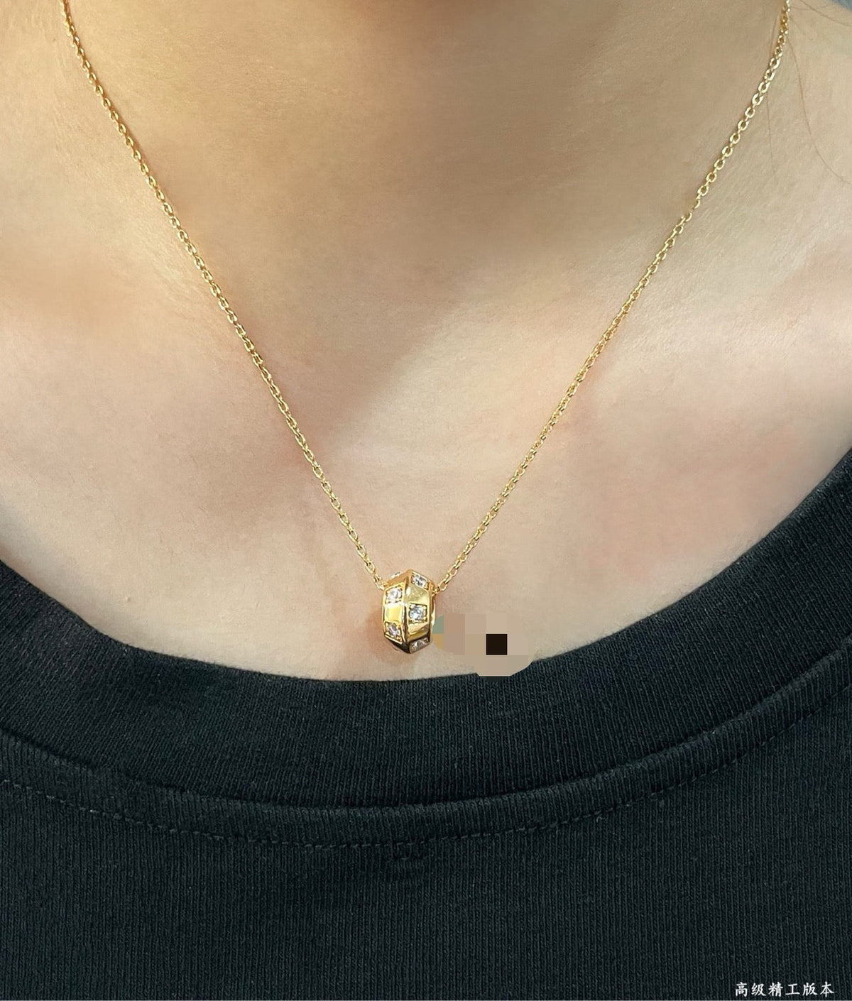 Louis Vuitton Letter Gold-Tone Necklace - image 3