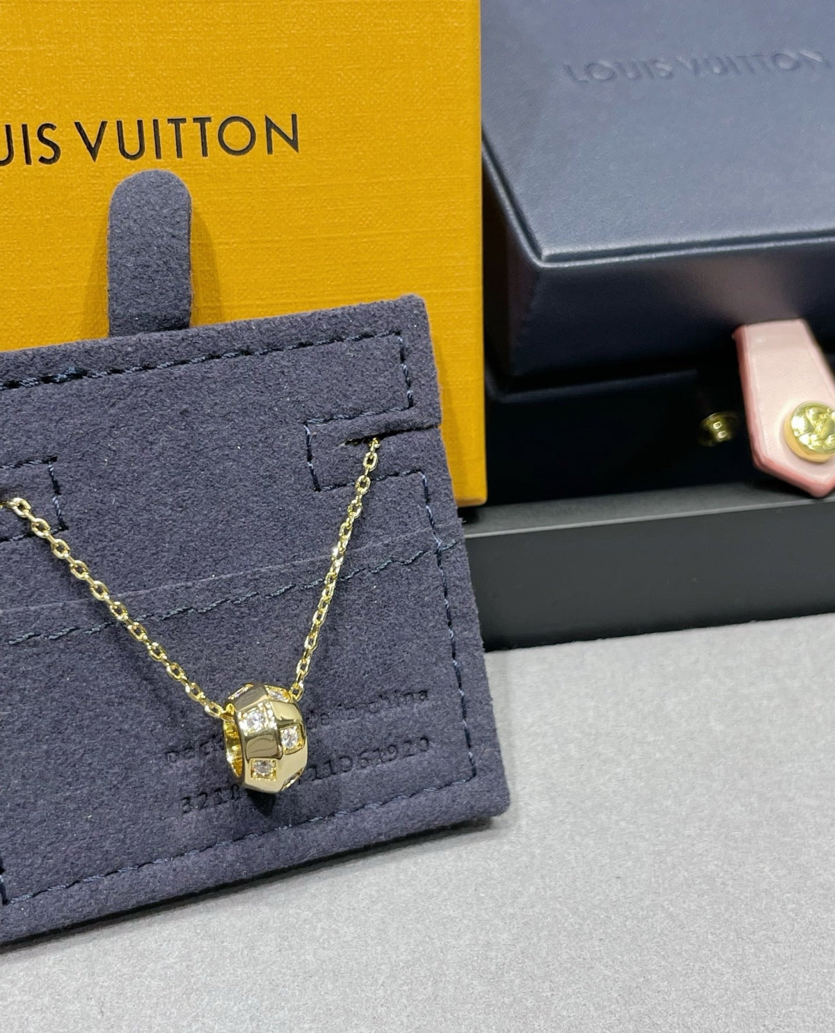 Louis Vuitton Letter Gold-Tone Necklace - image 1