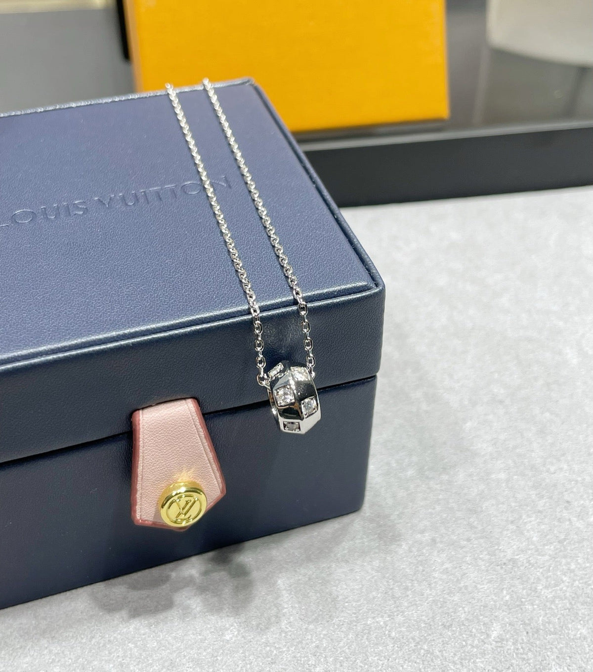 Louis Vuitton Letter Gold-Tone Necklace - image 4