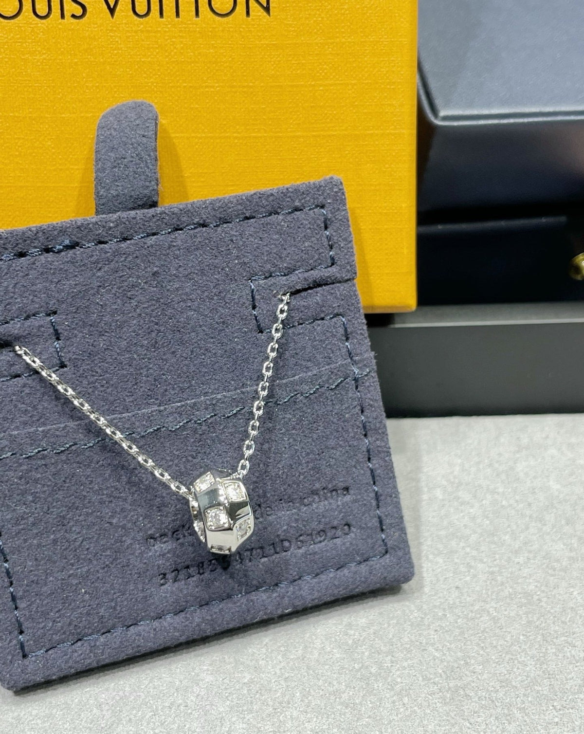 Louis Vuitton Letter Gold-Tone Necklace - image 2