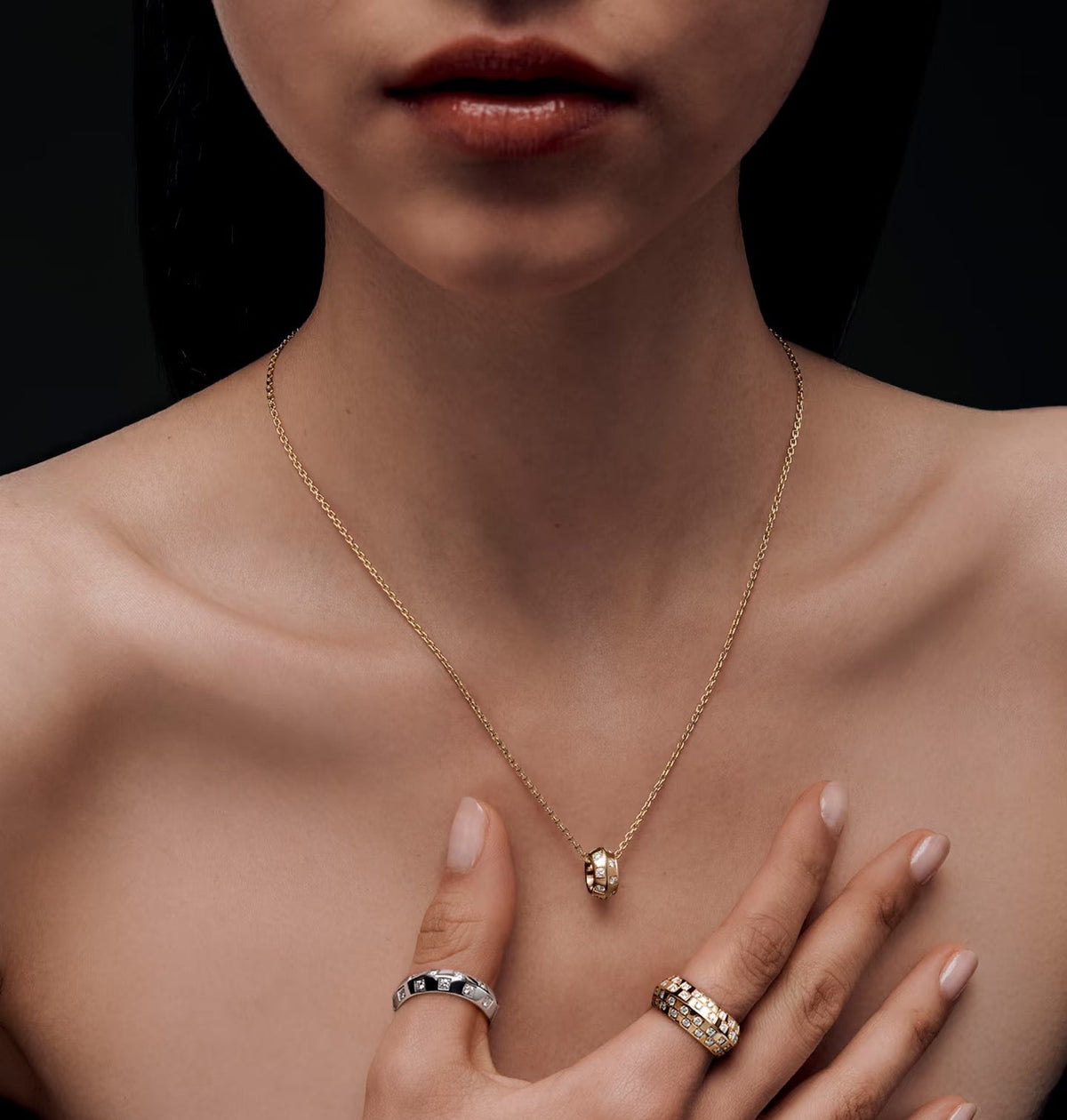 Louis Vuitton Letter Gold-Tone Necklace - image 5