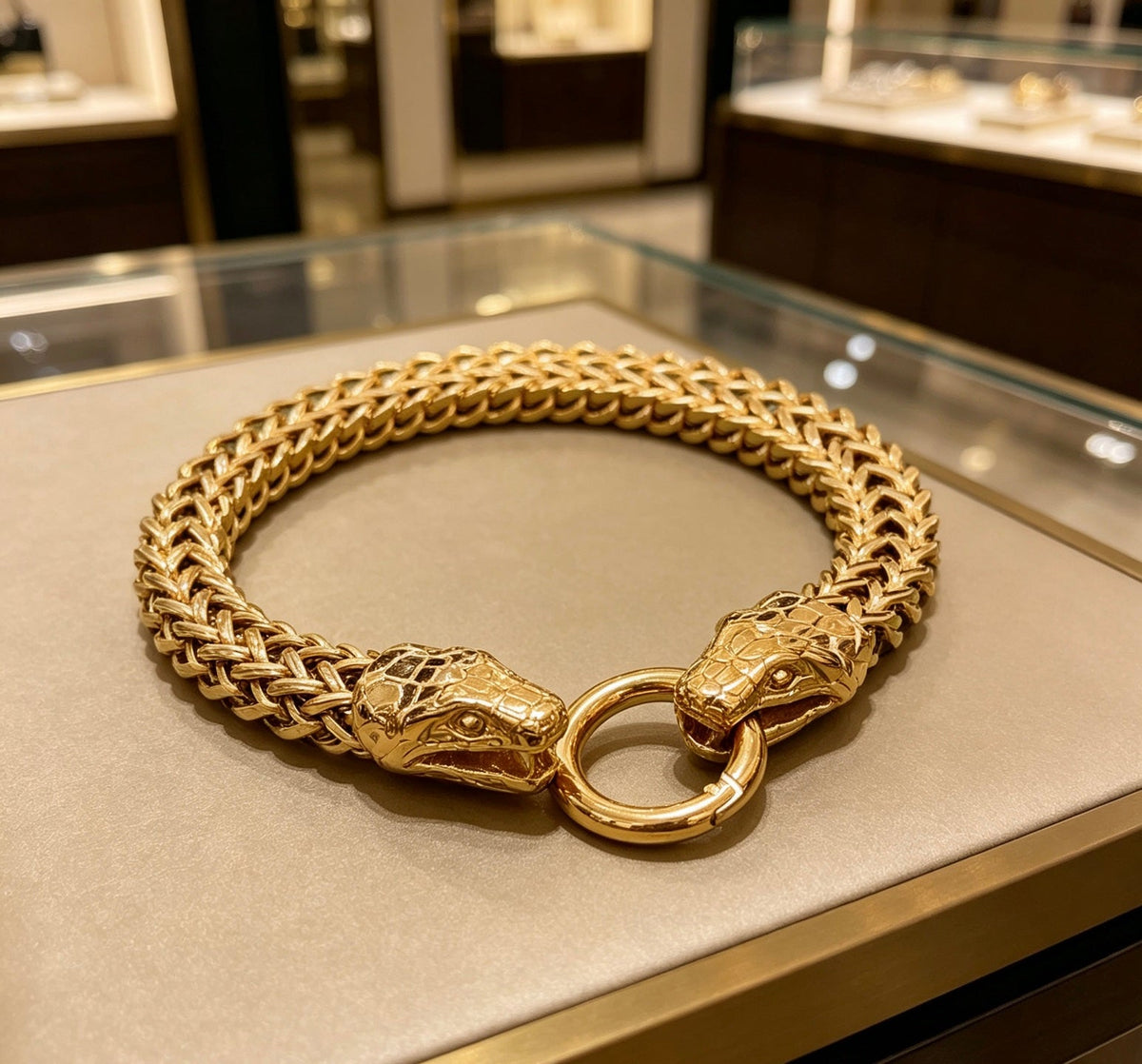 Gucci Snake Head Unisex Bracelet - image 4