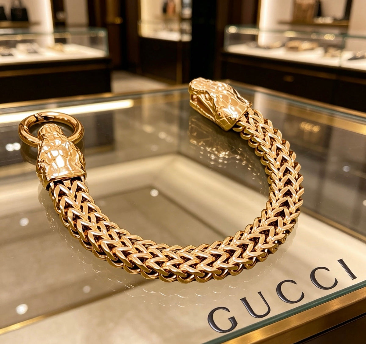 Gucci Snake Head Unisex Bracelet - image 6