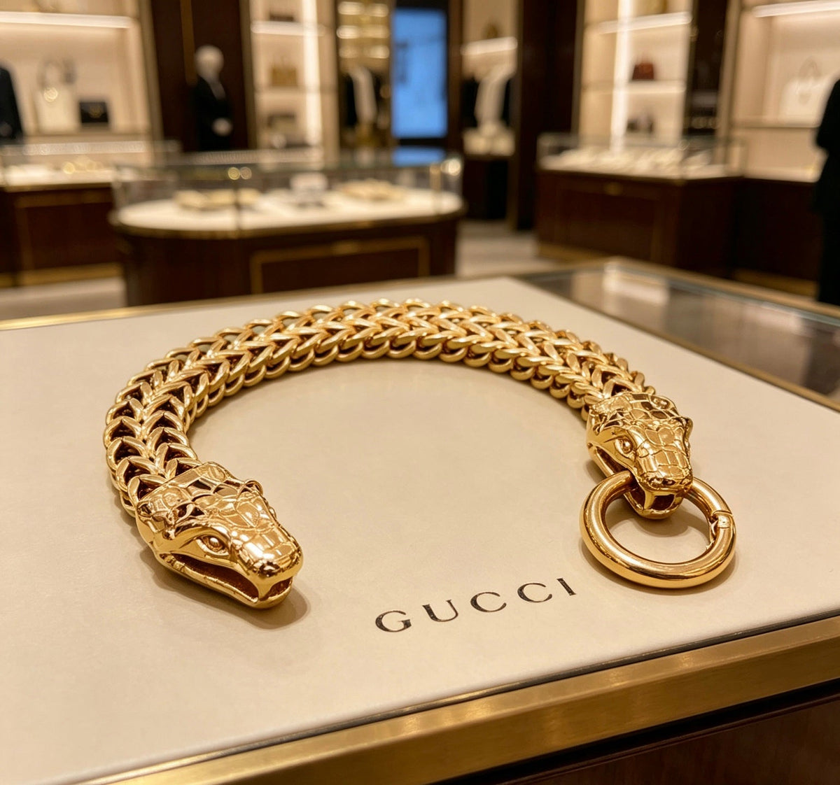 Gucci Snake Head Unisex Bracelet - image 2