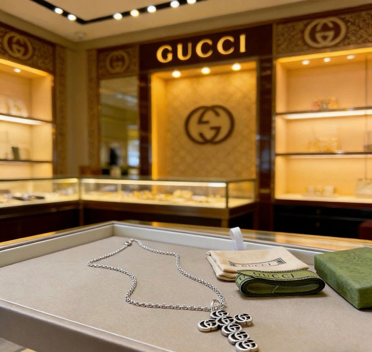 Gucci Anger Forest Chain Distressed Necklace – Style 64 - image 7